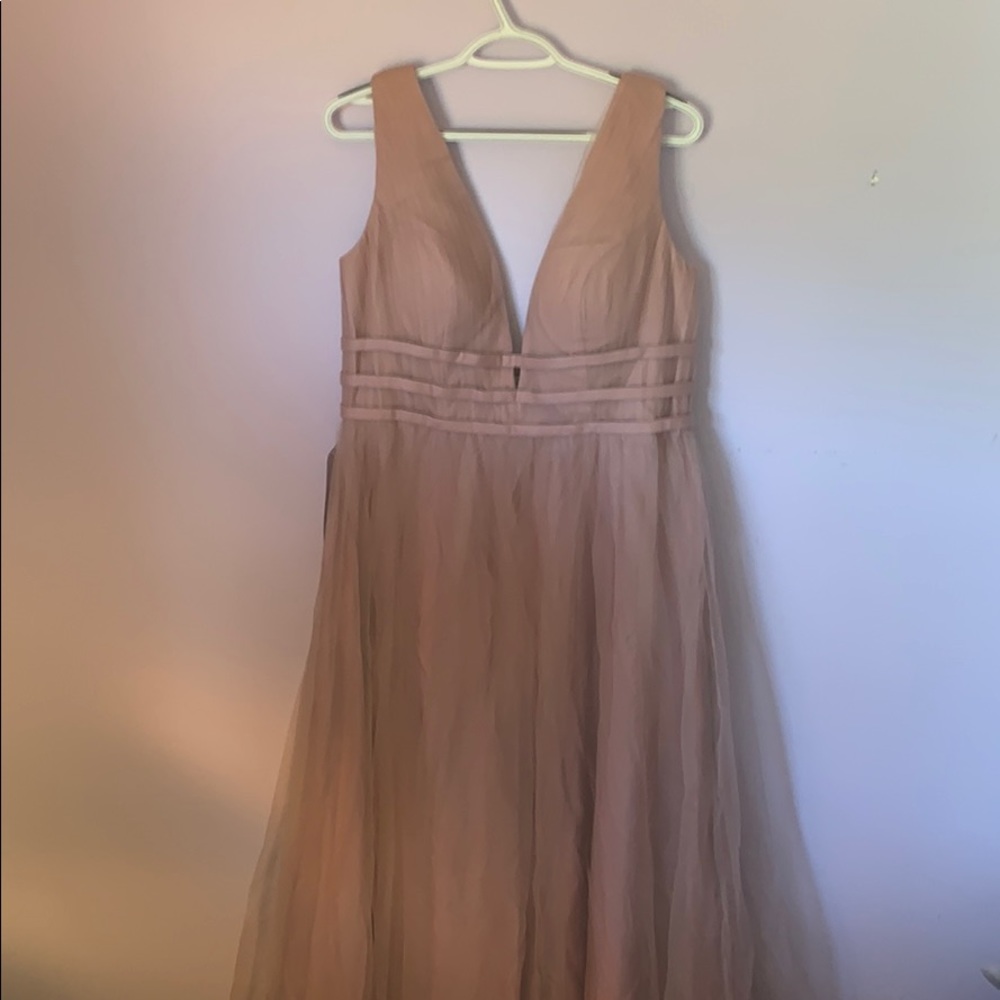 Azazie Katana Dusty Rose Bridesmaid Dress